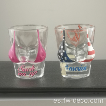 Copa de vino de vodka mini bikini personalizada